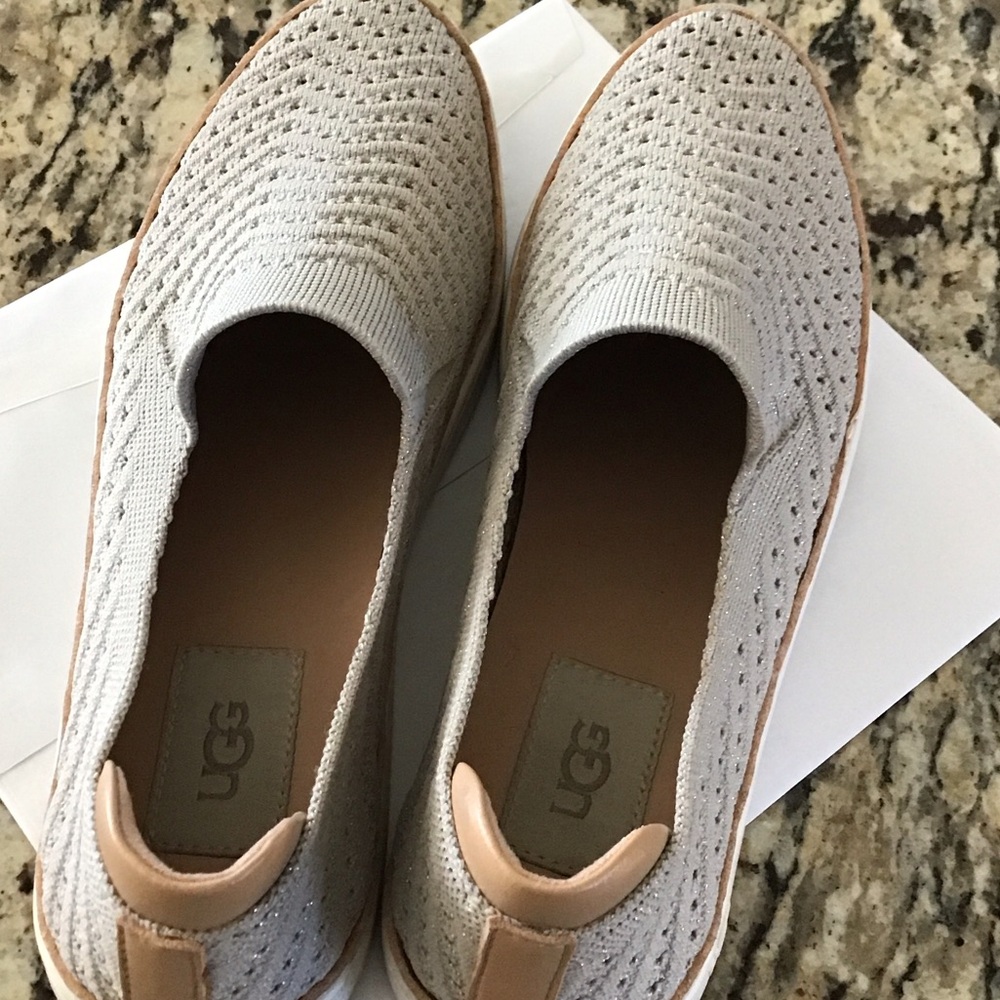 Ugg silver slipons